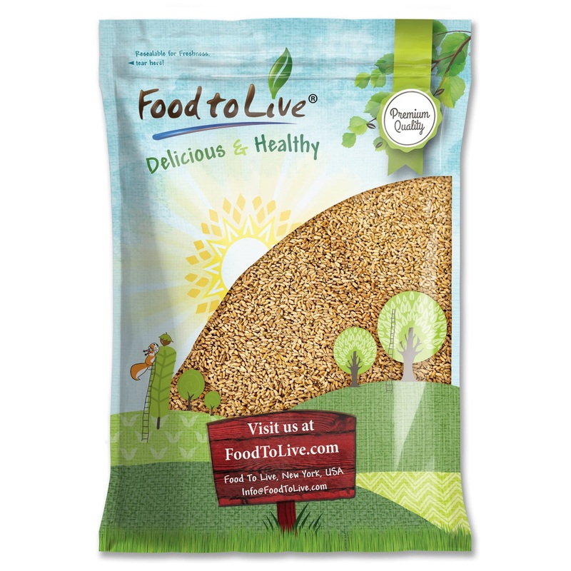 Food To Live Hard Red Wheat Berries, 15 Pounds – Sprouting For Wheatgrass, Kosher, Raw, Vegan, Bulk