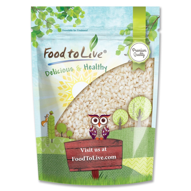 Food To Live Italian Arborio Rice, 2 Pounds – Short Grain White Rice. Gourmet Superfino Grade. Perfect For Creamy Risottos And C