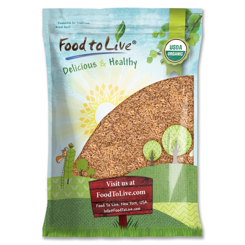 Food To Live – Organic Einkorn Wheat Berries, 10 Pounds – Non-Gmo, Good Source Of Protein, Fiber, And Vitamins. Low-Glycemic Ind