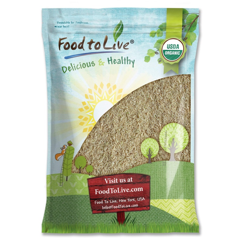 Food To Live Organic Long Grain Brown Rice, 15 Pounds – Non-Gmo, Whole Grain, Raw, Non-Irradiated, Kosher, Vegan, Bulk. Chewy Te