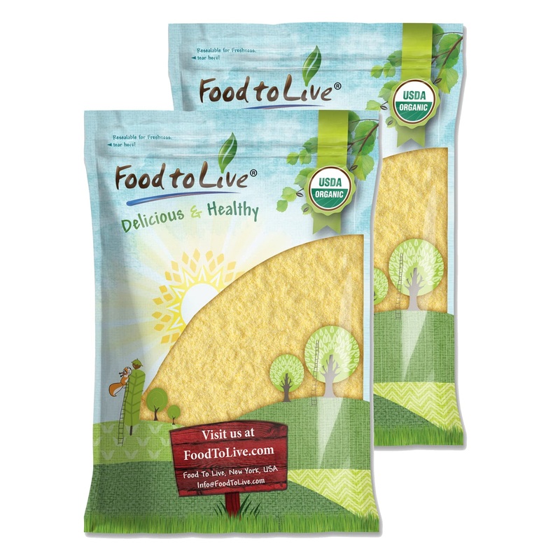 Food To Live Organic Millet Flour, 16 Pounds Non-Gmo, Kosher, Vegan, Stone Ground, Unbleached, Unbromated, Bulk, Product Of The