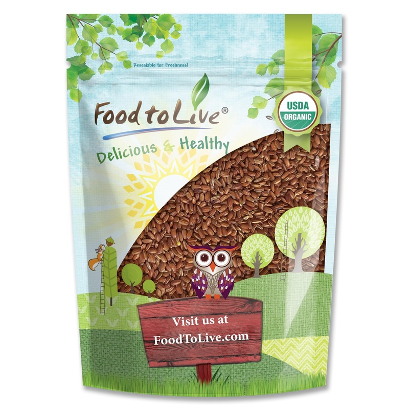Food To Live Organic Red Rice, 1 Pound – Non-Gmo, Whole Grain Variety, Non-Sticky, Vegan, Kosher. Source Of Protein. Rich In Ant