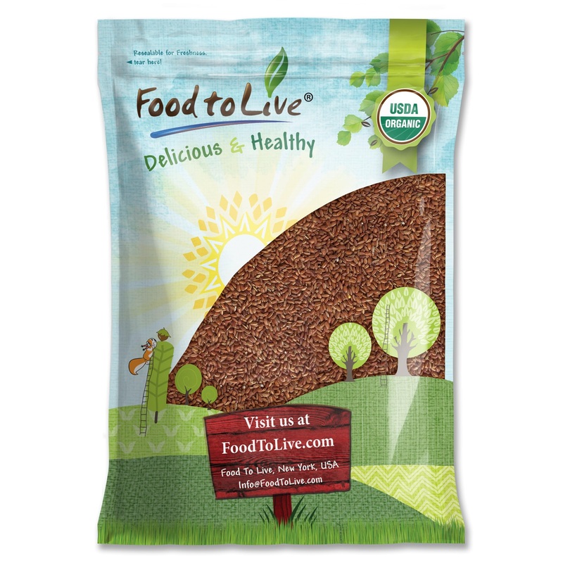 Food To Live Organic Red Rice, 8 Pounds – Non-Gmo, Whole Grain Variety, Non-Sticky, Vegan, Kosher. Source Of Protein. Rich In An