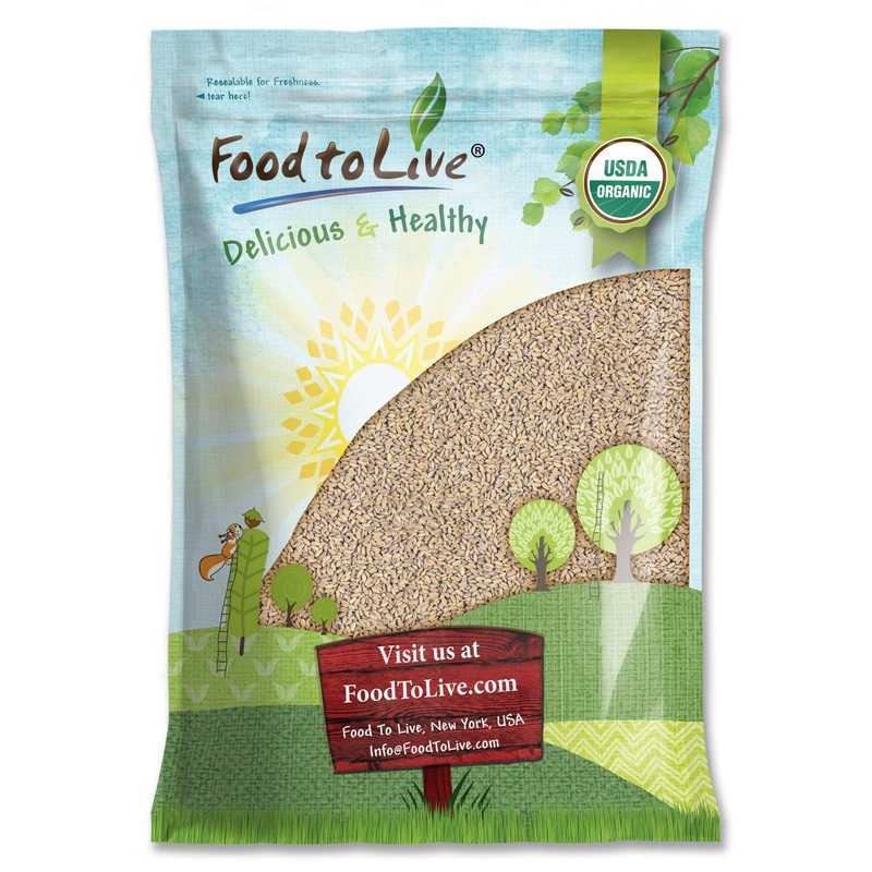 Food To Live Organic Spelt Berries, 8 Pounds – Non-Gmo, Whole Grain, Non-Irradiated, Vegan Superfood, Bulk, Product Of The Usa