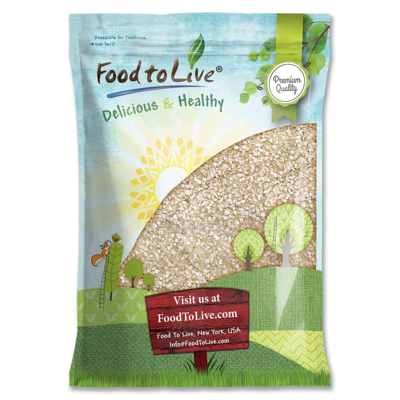 Food To Live White Quinoa Flakes, 8 Pounds – Pressed Quinoa Seeds, Whole Grain, Raw, Kosher, Bulk. High In Protein, Riboflavin.