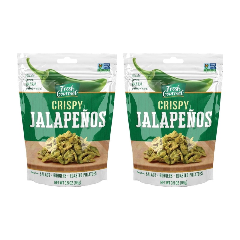 Fresh Gourmet Lightly Salted Crispy Jalapenos 3.5 Ounce (Pack Of 2)