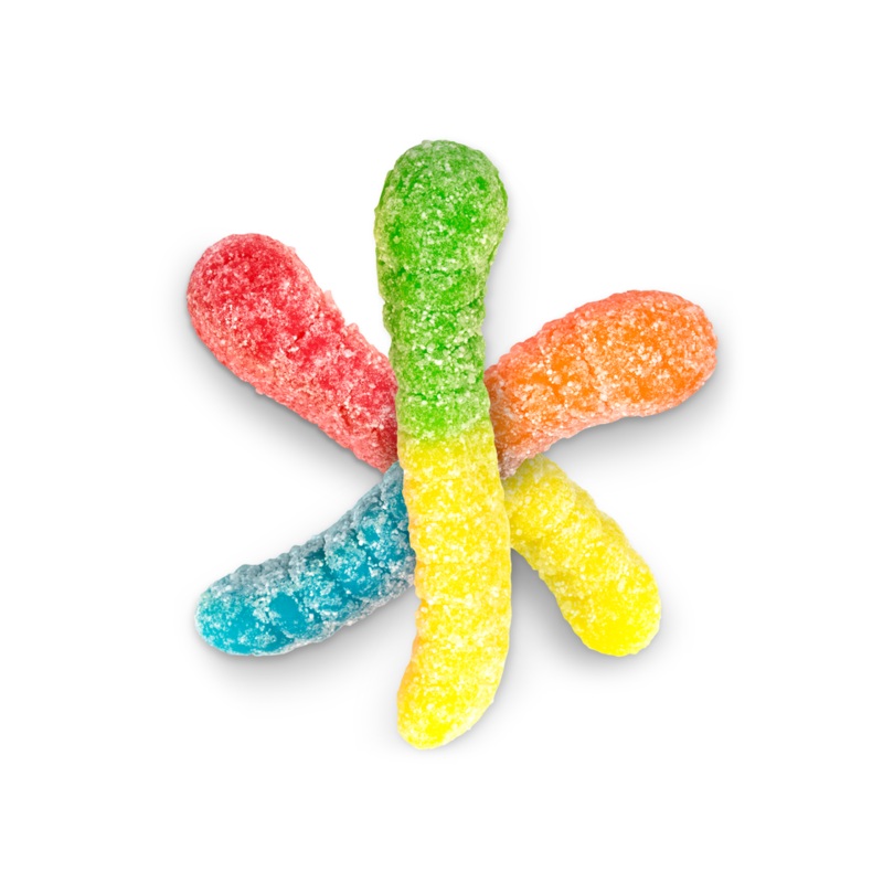 GUMMI NEON SOUR WORMS