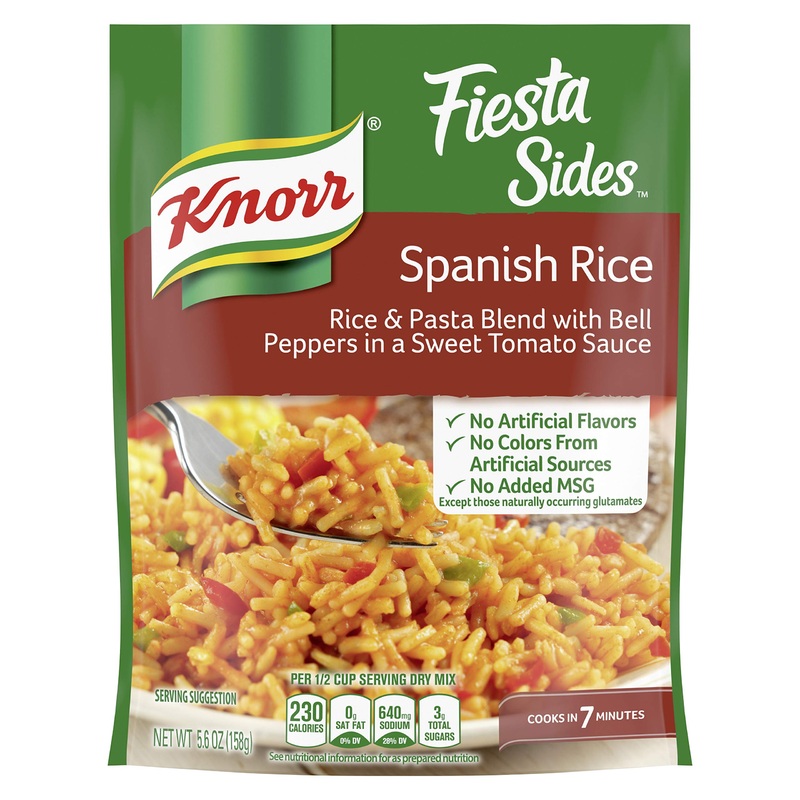 Knorr Fiesta Rice Side Dish, Spanish Rice, 5.6 Oz (Pack Of 12)