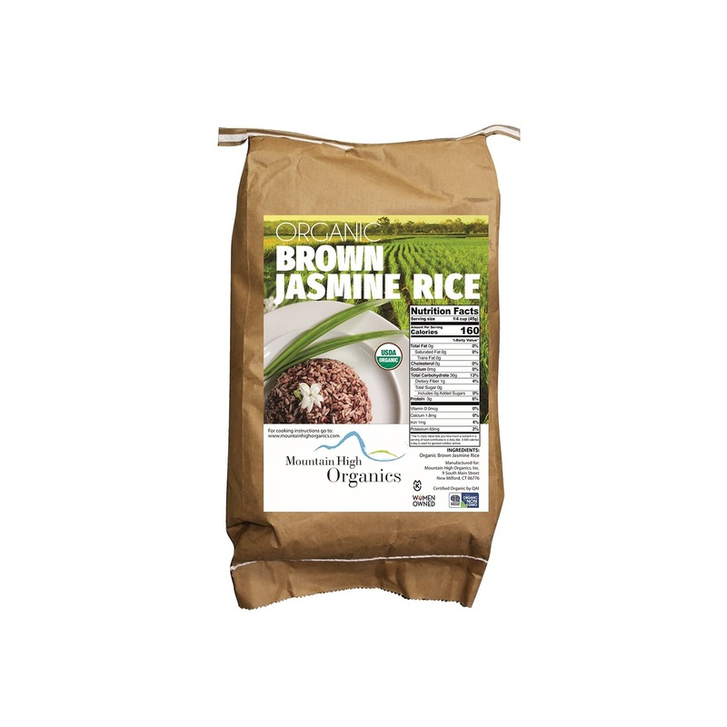 Mountain High Organics Certfied Organic Jasmine Brown Rice 1/25Lb Bag