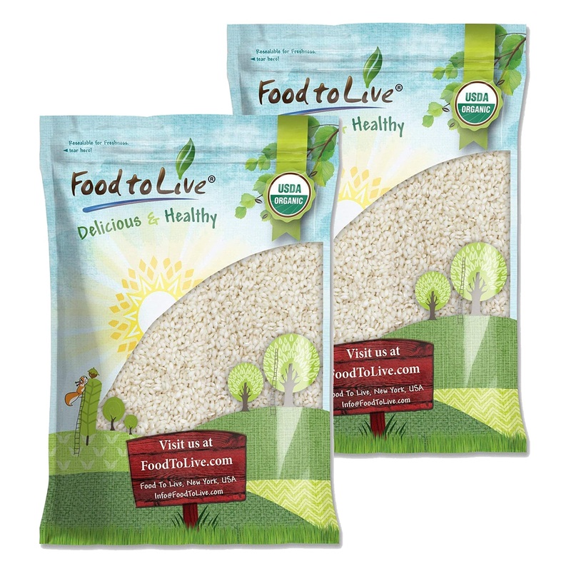 Organic Arborio Rice, 16 Pounds – Non-Gmo, Short-Grain White Rice Variety, Superfino, Vegan, Kosher, Bulk. Creamy Texture. Good