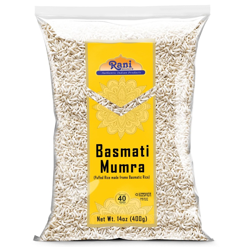 Rani Basmati Mumra (Puffed Rice) 14Oz (400G) ~ All Natural | No Color | Gluten Friendly | Vegan | Non-Gmo | No Salt Or Fillers |