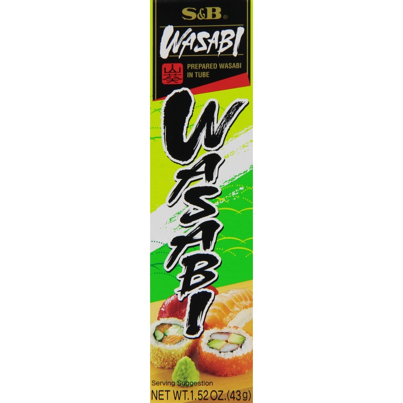 S&B Prepared Wasabi In Tube, 1.52 Ounce