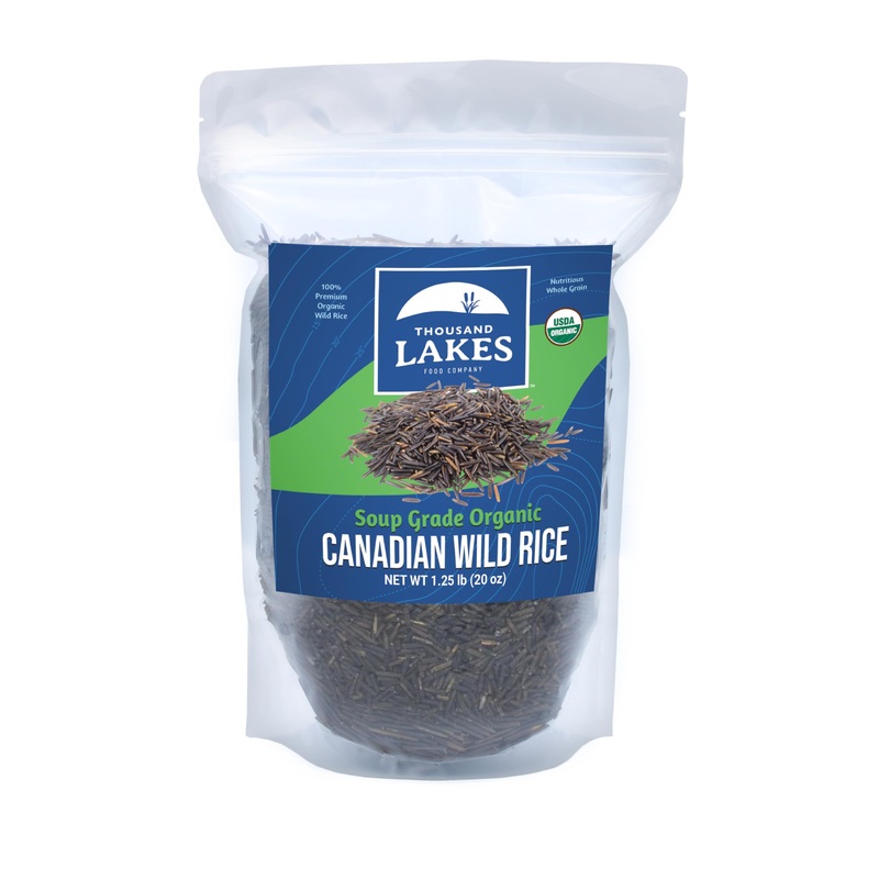 Thousand Lakes Organic Canadian Wild Rice – Soup Grade – 1.25 Pounds | 100% Wild Rice | Wild Harvested