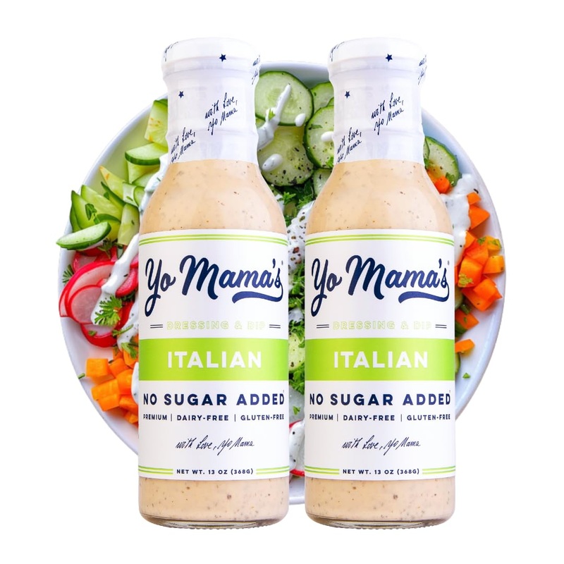 Yo Mama’S Foods Keto Italian Dressing And Dip – Pack Of (2) – Low Carb, No Sugar, Low Sodium, And Gluten-Free
