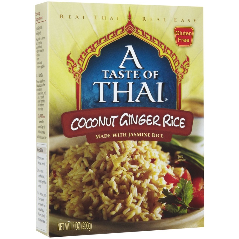 A Taste Of Thai Coconut Ginger Rice – 7Oz Single Pack Heat & Eat Instant Jasmine Rice Flavored With Classic Thai Spices | Gluten
