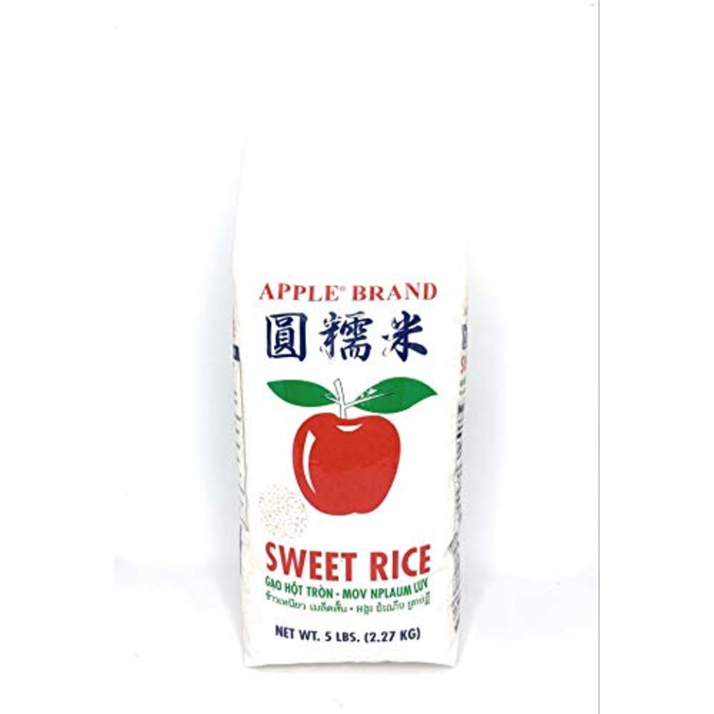 Apple (Usa) Sweet Sticky Rice, 5 Lbs (Pack Of 1) Product Of U.S.A.