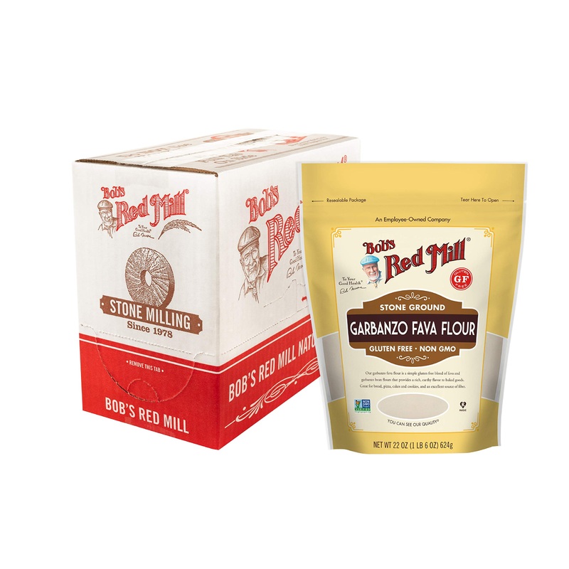 Bob’S Red Mill Garbanzo Fava Flour, Stone Ground, Gluten Free, 22 Ounces (Pack Of 4)