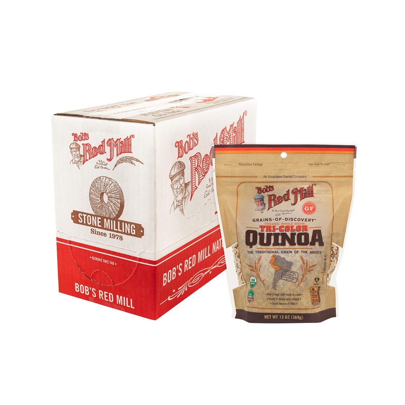 Bob’S Red Mill Organic Tri-Color Quinoa Grain, 13 Ounce (Pack Of 6), 78 Ounce