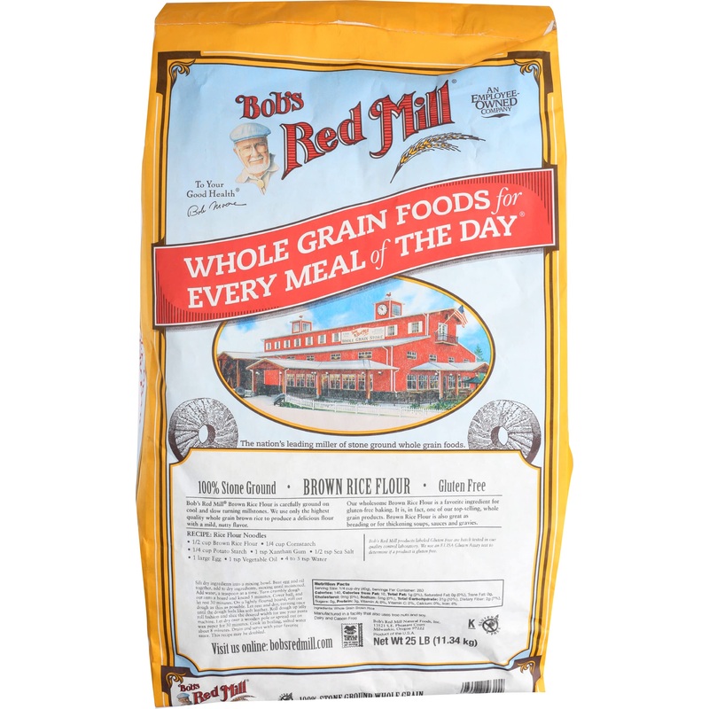 Bobs Red Mill Flour Rice Brown 25 Lb (Pack Of 1)
