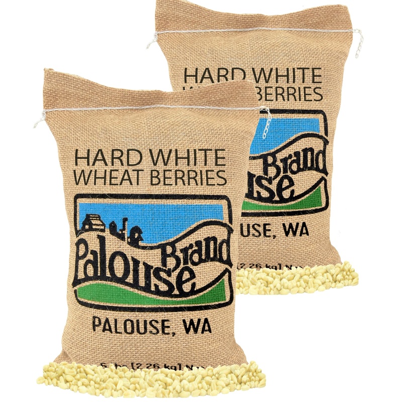 Certified Glyphosate Residue Free Hard White Wheat Berries | 10 Lbs | Family Farmed In Washington State | 100% Desiccant Free |