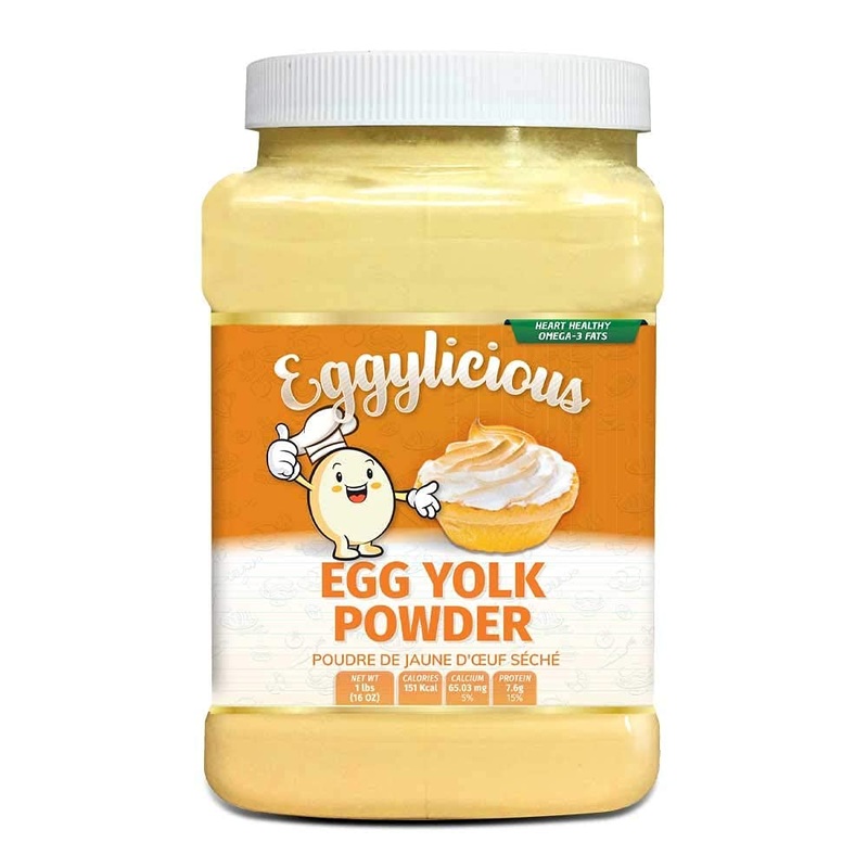 Eggylicious – Pack Of 4 – Egg Yolk Powder, Dried Natural Protein Powder, Made From Fresh Eggs, Pasteurized,Smoothies, Non-Gmo, N