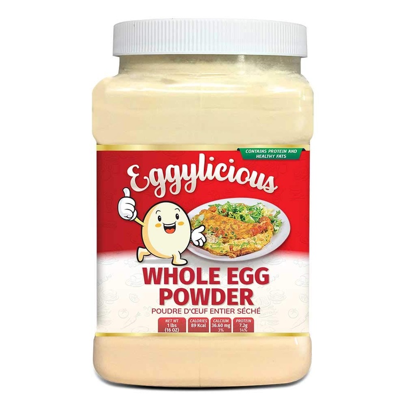 Eggylicious – Pack Of 4 – Whole Egg Powder, Dried Natural Protein Powder, Made From Fresh Eggs, White & Yolk Mixed, Pasteurized,