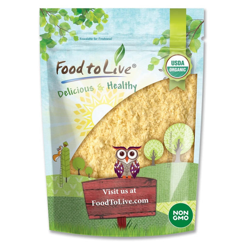 Food To Live Food To Live Gluten Free Organic Chickpea Flour, 8 Ounces Non-Gmo, Finely Milled Dried Garbanzo Beans, Vegan, Koshe