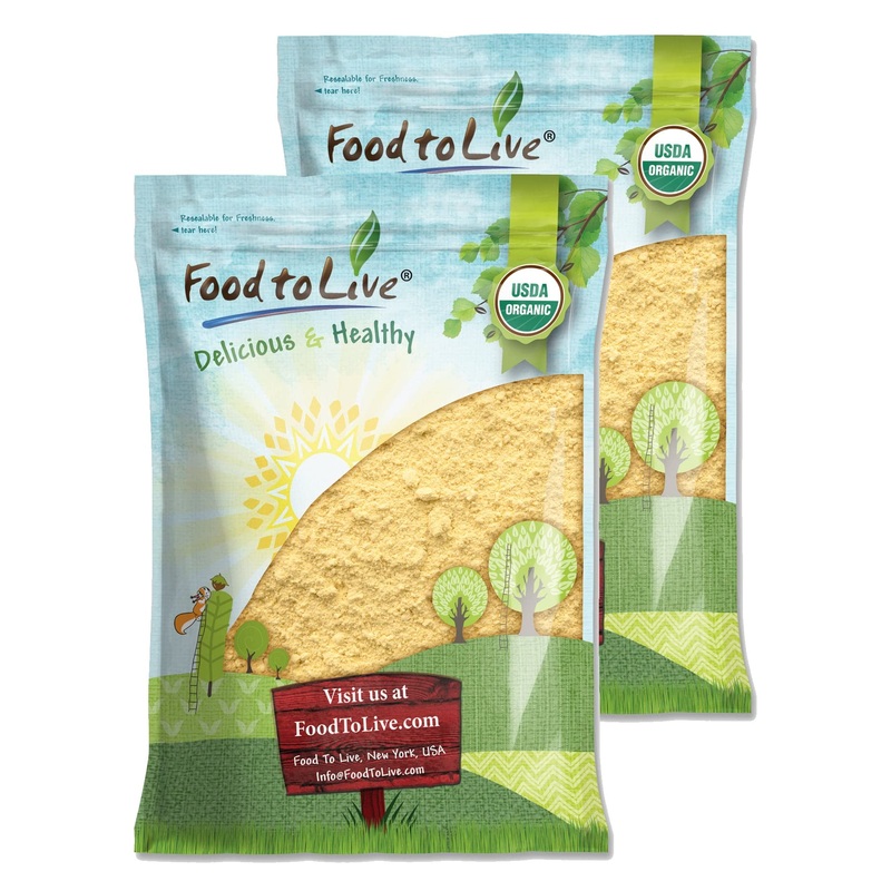 Food To Live Gluten Free Organic Chickpea Flour, 16 Pounds Non-Gmo, Finely Milled Dried Garbanzo Beans, Vegan, Kosher, Bulk. Hig