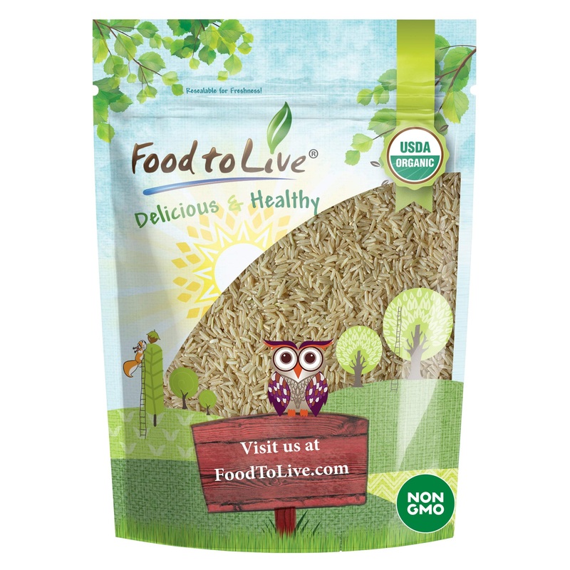 Food To Live Organic Long Grain Brown Rice, 1 Pound – Non-Gmo, Whole Grain, Raw, Non-Irradiated, Kosher, Vegan, Bulk. Chewy Text