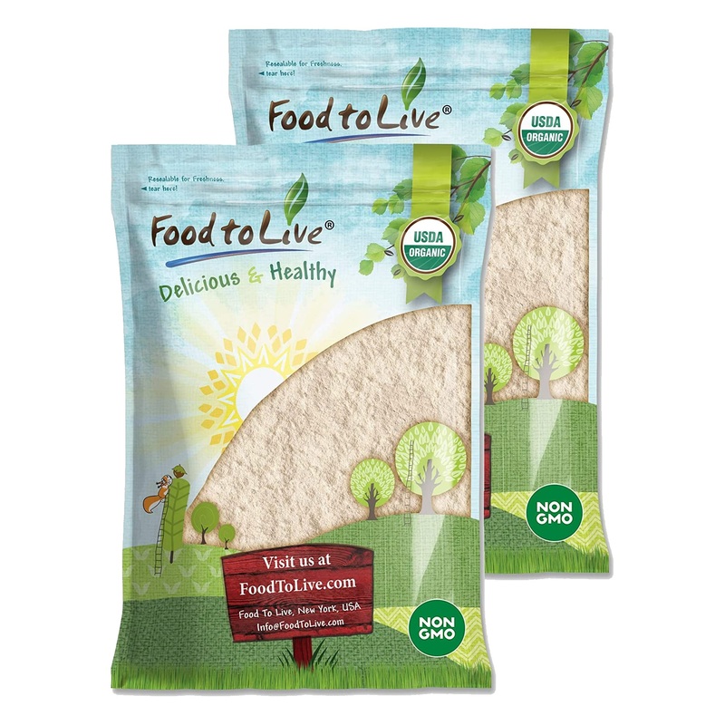 Food To Live Organic White Quinoa Flour, 16 Pounds – Non-Gmo, Fine Ground Whole Grains, Vegan Meal, Kosher, Bulk Powder. Good So