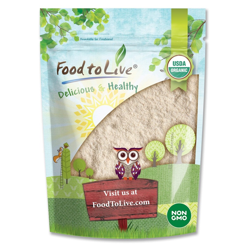 Food To Live Organic White Quinoa Flour, 4 Pounds – Non-Gmo, Fine Ground Whole Grains, Vegan Meal, Kosher, Bulk Powder. Good Sou