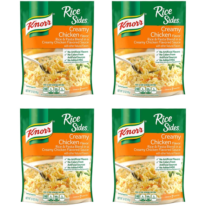 Knorr Rice Side Dish, Creamy Chicken, 5.7 Oz (Pack Of 4)