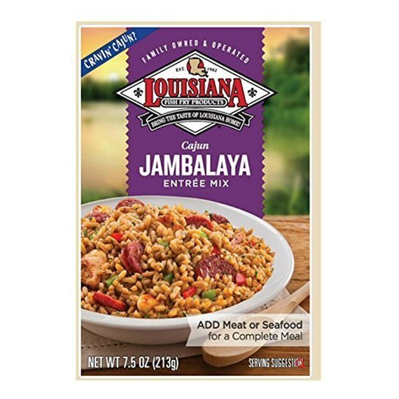 Louisiana Fish Fry Cajun Jambalaya Entr  E Mix, 7.5 Ounce (Pack Of 6)