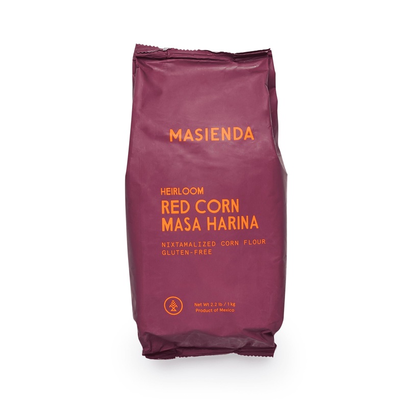Masienda Heirloom Red Corn Masa Harina/Flour. Nixtamalized Corn Flour Perfect For Corn Tortillas, Tamales, Tostadas, Pupusas, Ar