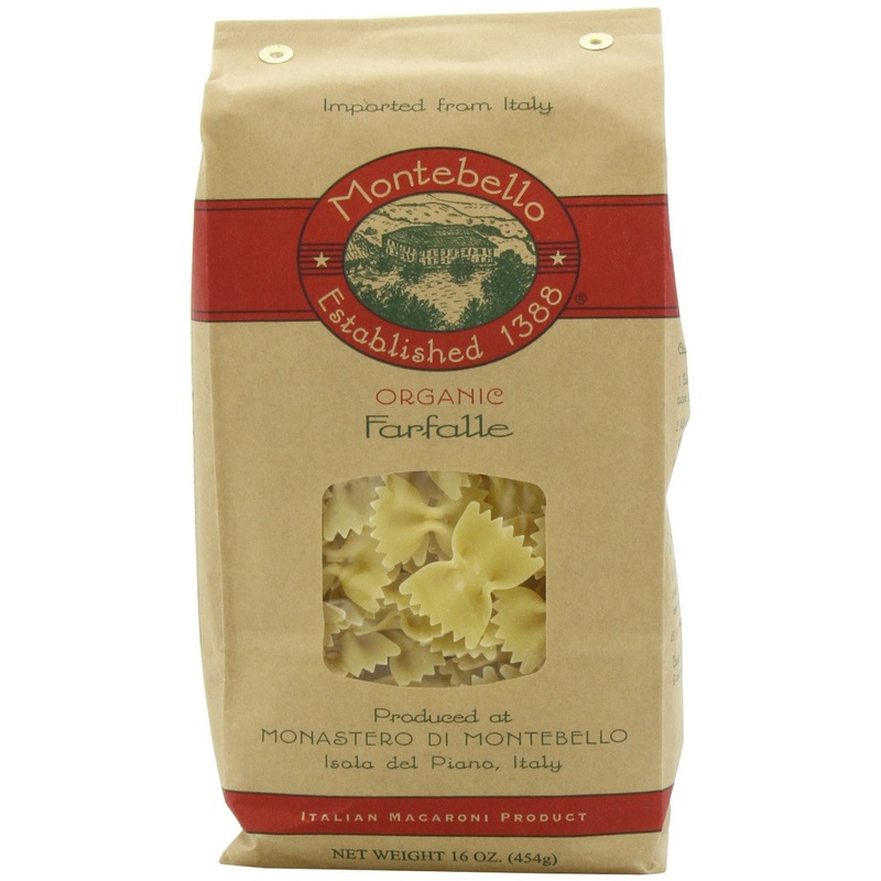 Montebello Organic Farfalle, 16 Ounce, 5 Count
