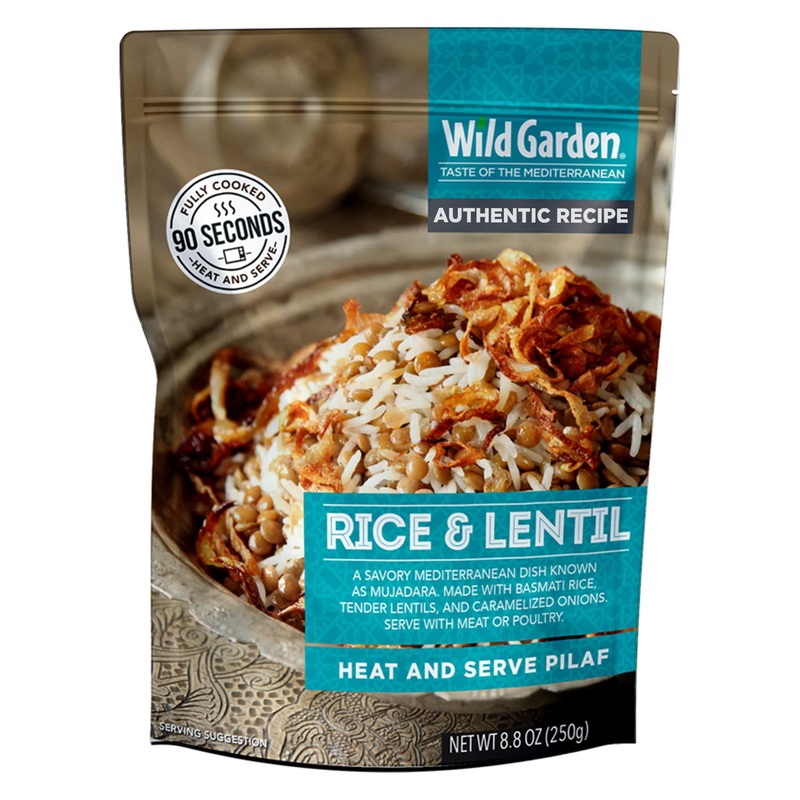 Wild Garden Heat And Serve Pilaf, Rice & Lentil, Ready To Eat, Healthy Microwaveable Meals, Made Of Long Grain Rice, 8.8Oz