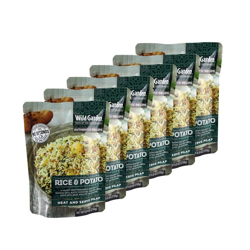 Wild Garden Heat And Serve Pilaf, Rice & Potato, Fully Cooked, Ready To Eat, Microwavable 8.8 Oz, 6 Pack