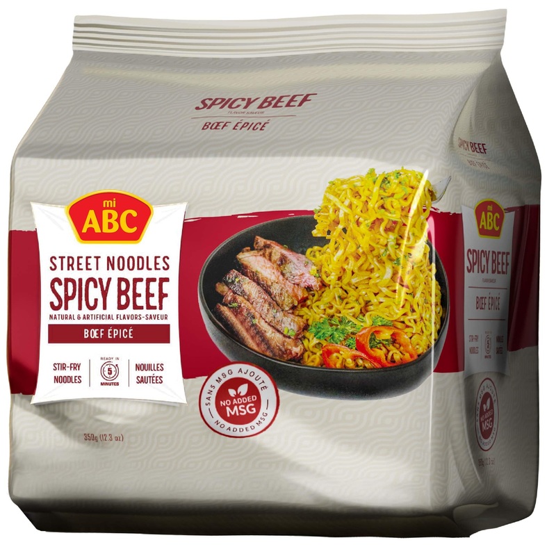 Abc Spicy Beef Stir Fry Street Noodles (Pack Of 32) Hot And Spicy Beef Flavored Instant Ramen Noodles – No Msg, Halal