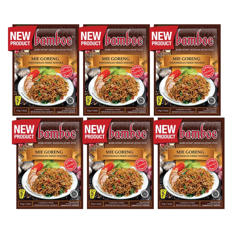 Bamboe – Mie Goreng/Indonesian Fried Noodle – 6 X 1.6 Oz