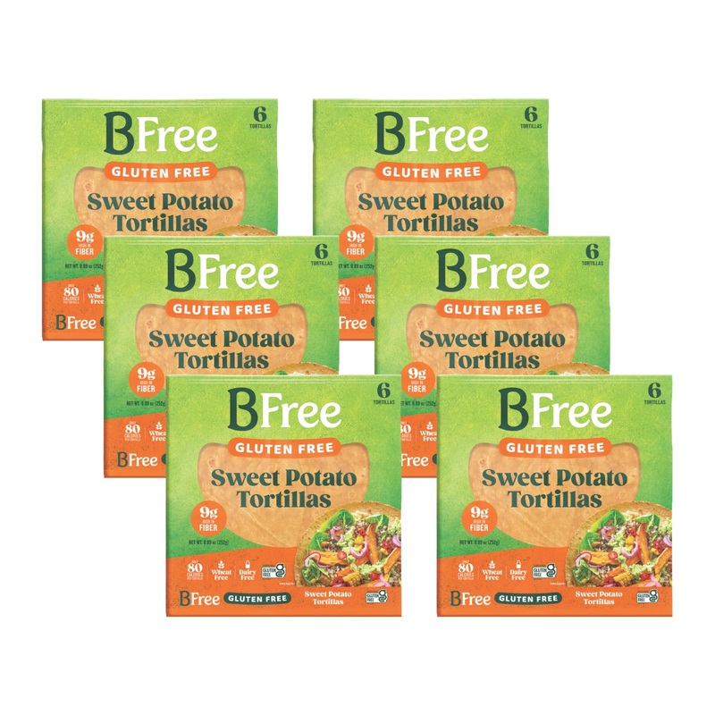 Bfree Gluten Free Sweet Potato Tortilla Wraps, 8.89 Oz – 6 Tortillas (Pack Of 6)