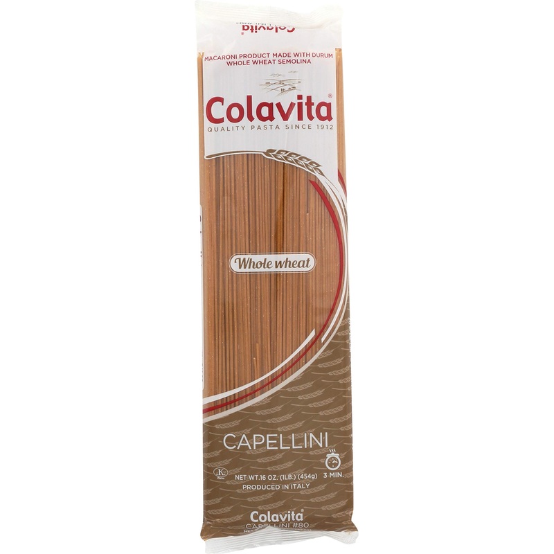 Colavita Pasta – Whole Wheat Capellini, 1 Pound – Pack Of 20