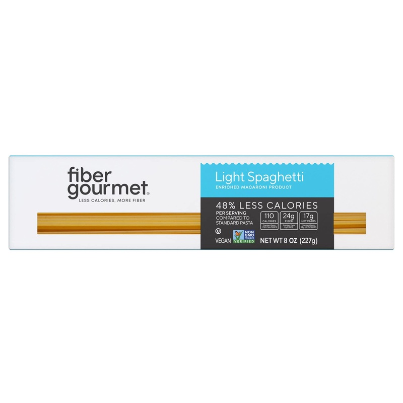 Fiber Gourmet Pasta | Light Spaghetti Pasta | Low Net Carb, Fiber-Rich, Low Calorie Healthy Pasta | Made In Italy, Kosher, Vegan