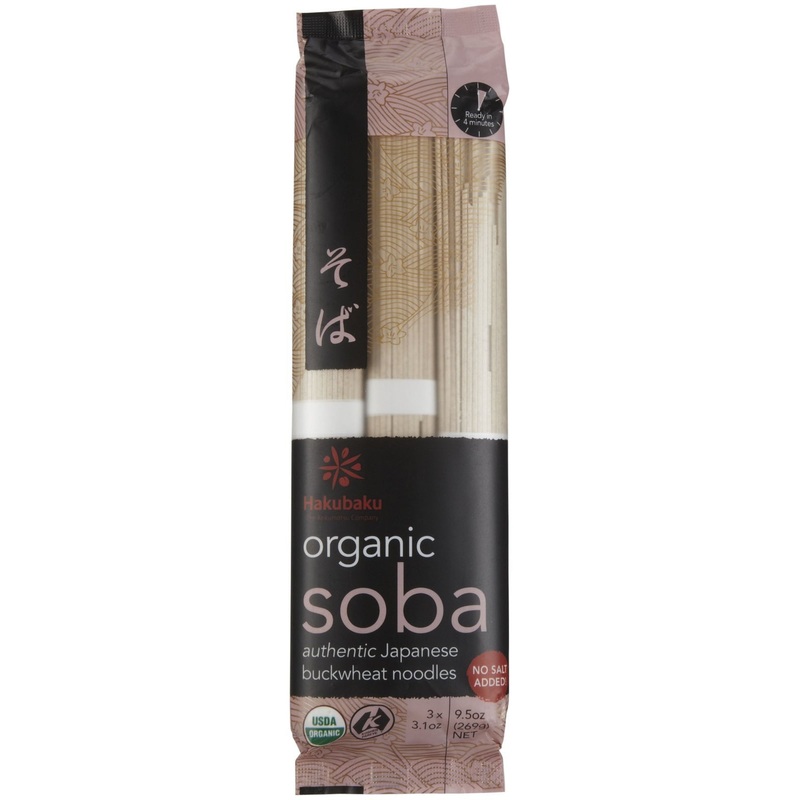 Hakubaku Organic Soba, Authentic Japanese Buckwheat Noodles (No Salt Added)