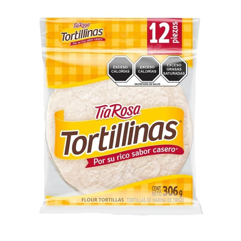 HERBALISTA Tortillinas Tia Rosa Flour Tortillas – 12 Count (306g) – Authentic Imported Mexican Tortillas de Harina