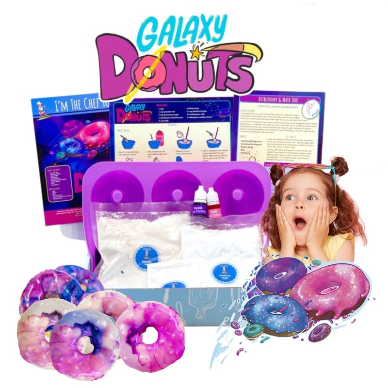 I’M The Chef Too- Galaxy Donut Baking Set – Real Kids Cooking Set With Art And Stem Activities- Make Six Galaxy Donuts- Kids Bak