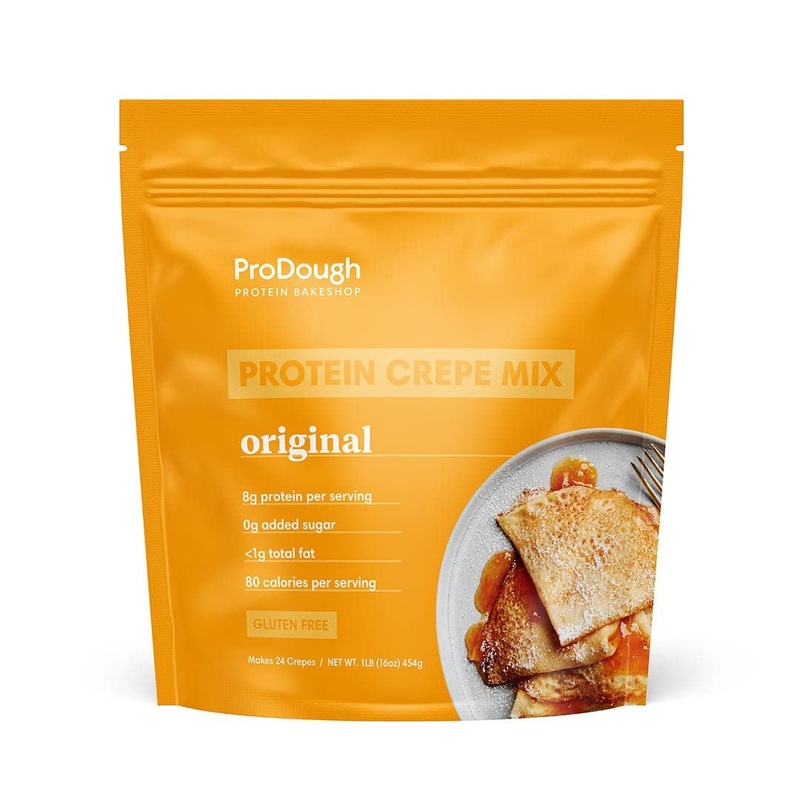 ProDough High Protein Gluten Free French Crepe Mix, 16 oz, Low Carb, Keto Friendly, 8g Protein, No Added Sugars, Makes 24 Crepes