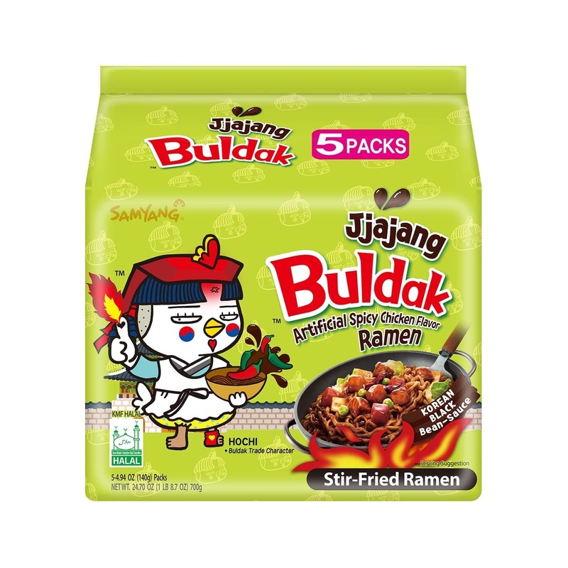 Samyang Jjajang Flavor Buldak Ramen Pack Of 5