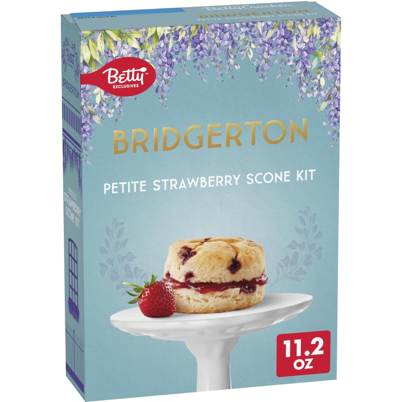 Betty Crocker Bridgerton Petite Strawberry Scone Baking Kit, 11.2 Oz