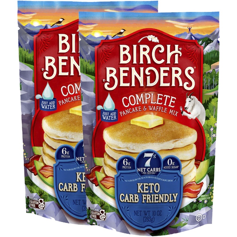 Birch Benders Keto Pancake And Waffle Mix, 10 Oz (Pack Of 2)