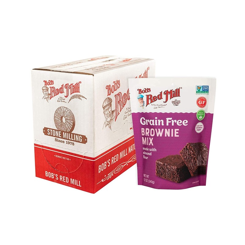 Bob’S Red Mill Grain Free Brownie Mix, 12 Oz, Pack Of 4